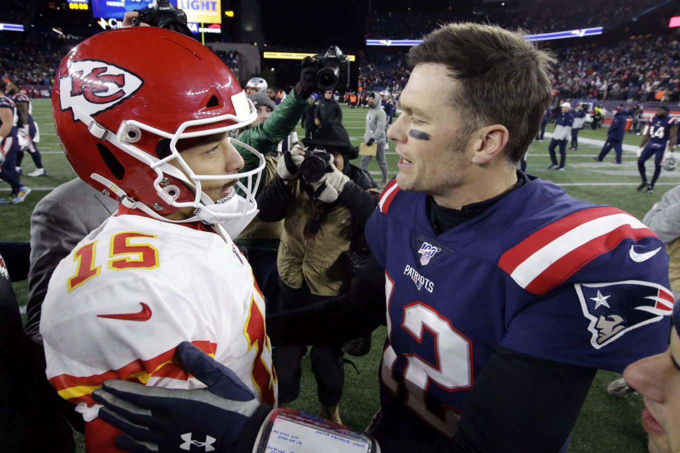 Patrick Mahomes, Tom Brady